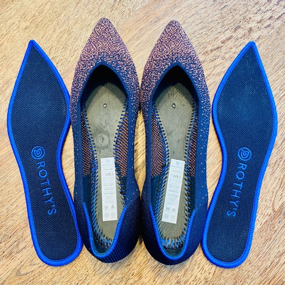 SUPER RARE Rothy’s Midnight Metallic Point 8.5 - Picture 4 of 4